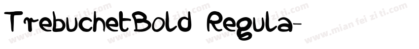 TrebuchetBold Regula字体转换